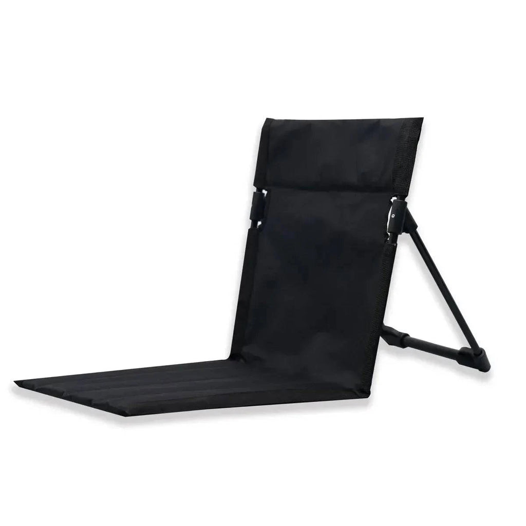 Foldable Camping Chair Outdoor Garden Park Single Lazy Chair Backrest Cushion Picnic Camping Folding Back Chair Beach Chairs-WAYBIKER