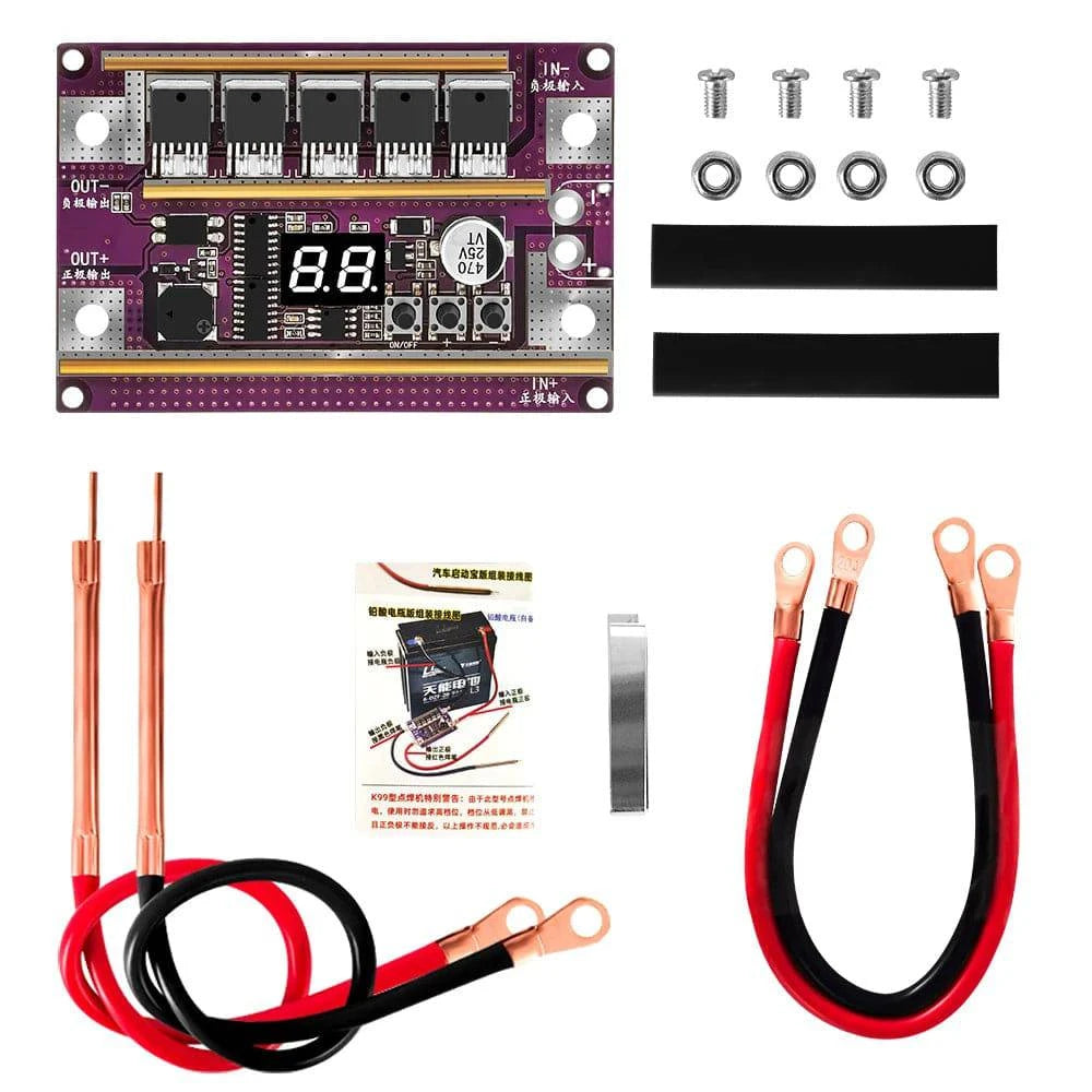 Mini Spot Welder 99 Gears of Power Adjustable Mini Spots Welding Machine Control Board for 18650 Battery 0.1-0.3mm Nickel Sheet-WAYBIKER