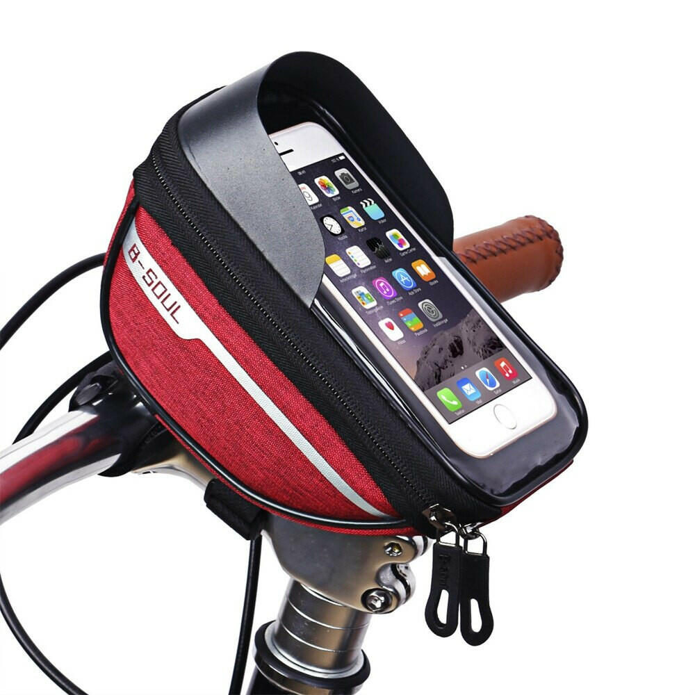 6.5 Inches Bicycle Bag Waterproof MTB Tube Handlebar Bag Case Bicycle Mobile Phone Front Bag Cycling Bike Accessories-WAYBIKER
