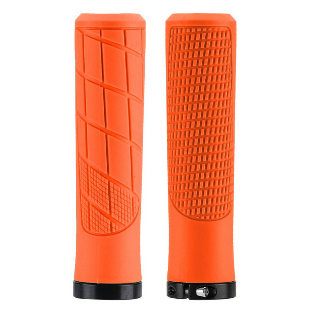 1 Pair Bicycle Rubber Grips Bilateral Lock Bicycle Handlebar Cover MTB Road Bike Handlebar Grips Non-slip Bicycle Handle Covers-WAYBIKER