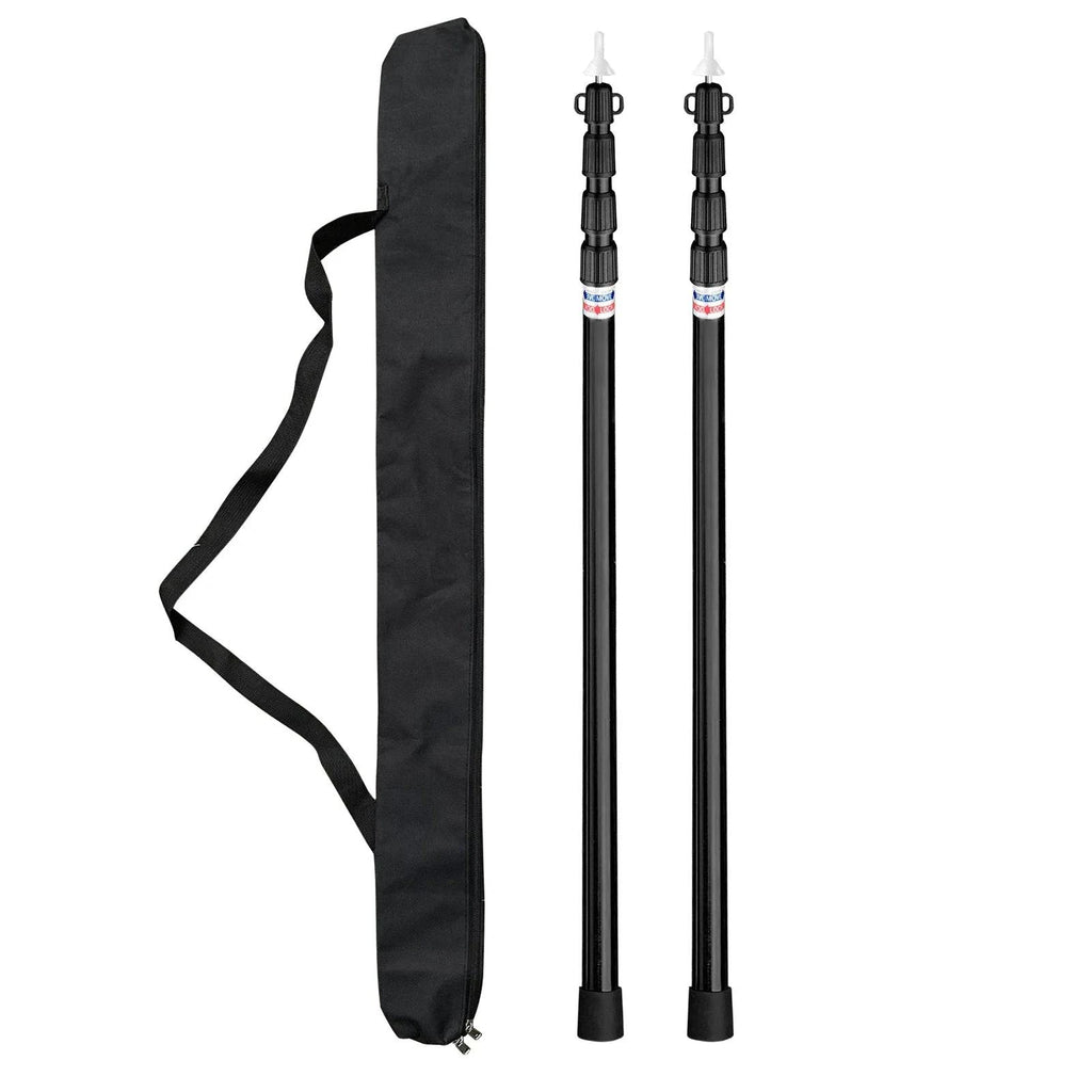 Adjustable Camping Tent Poles Telescopic Tarp Poles Portable Lightweight Aluminum Pole for Outdoor Awnings Canopy Accessories-WAYBIKER