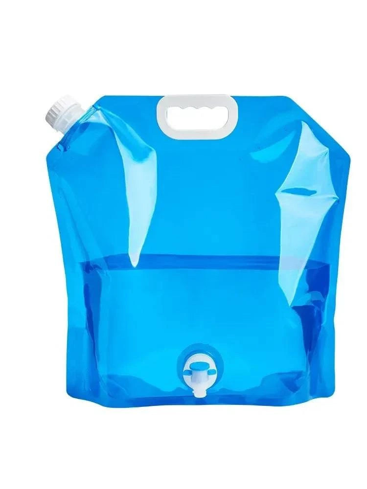 5/10L Camping Water Bag Portable Folding Water Bucket Large Water Container Outdoor Travel Collapsible Pouch Can Camping Supplie-WAYBIKER