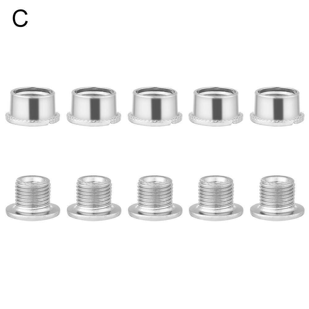 5 Pair Bike Chainring Bolts MTB Plate Screws Monoplate Or Double Or Three Plate Crank Parts Cycling Crankset Accessories-WAYBIKER