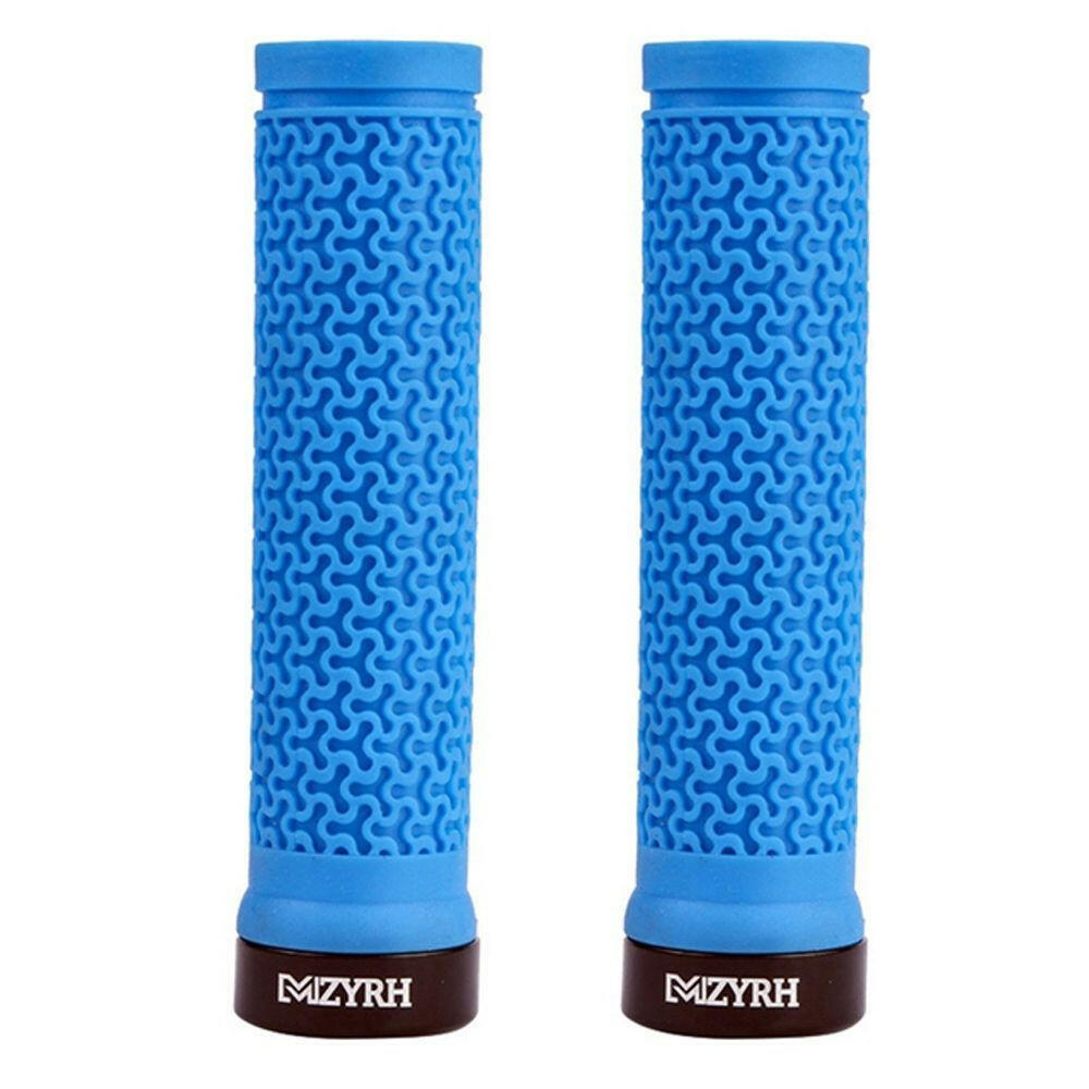 2pcs MTB Grips Mountain Bike Lockable Aluminum Clamp Grip Lock On Anti-Slip Rubber Bicycle Shock-Proof Handle 10-WAYBIKER