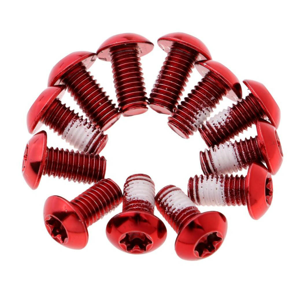 12 Pcs Steel Screw for Disc Brake for Mountain Bike BMX  Ultralight M5 X 10mm-WAYBIKER