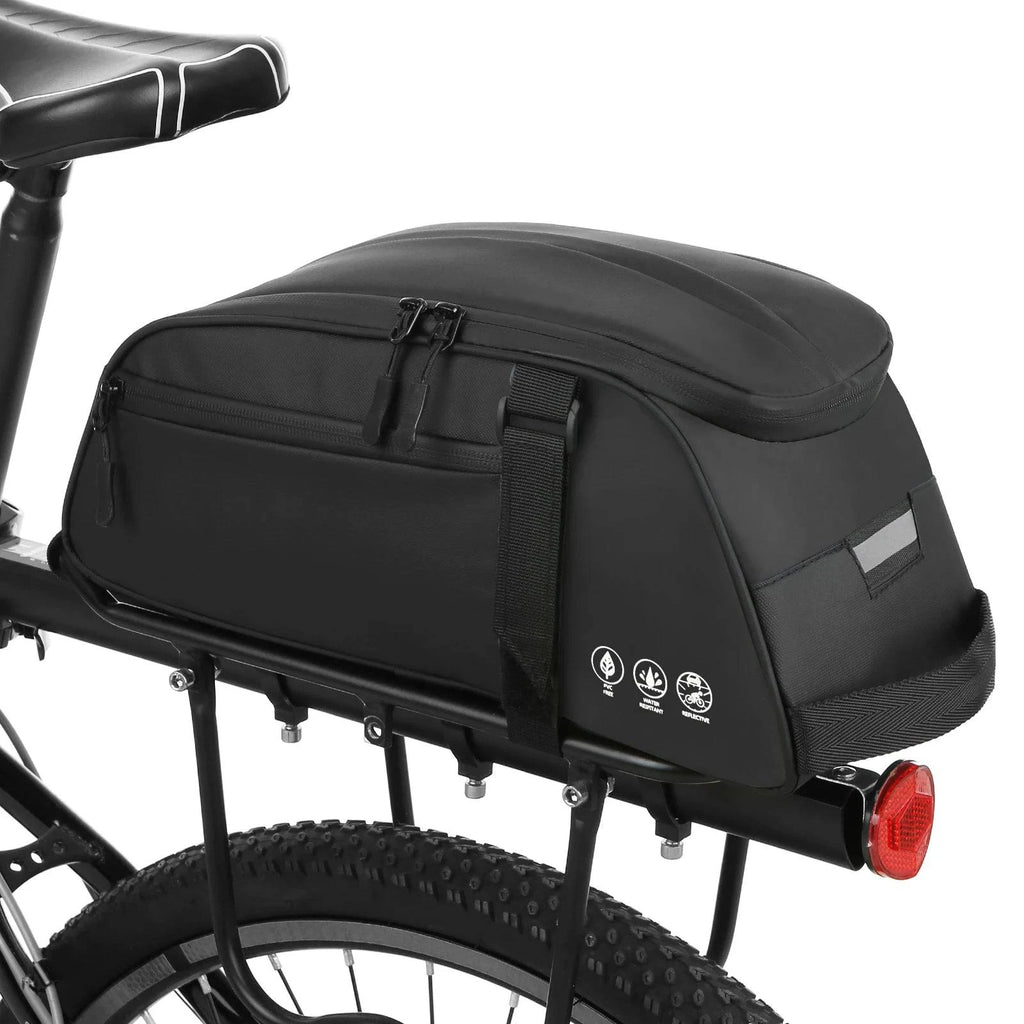 Waterproof Bike Rear Rack Bag Bicycle Carrier Cycling Rear Rack Should Bag PU Large Capacity MTB Mountain Bicycle bag-WAYBIKER