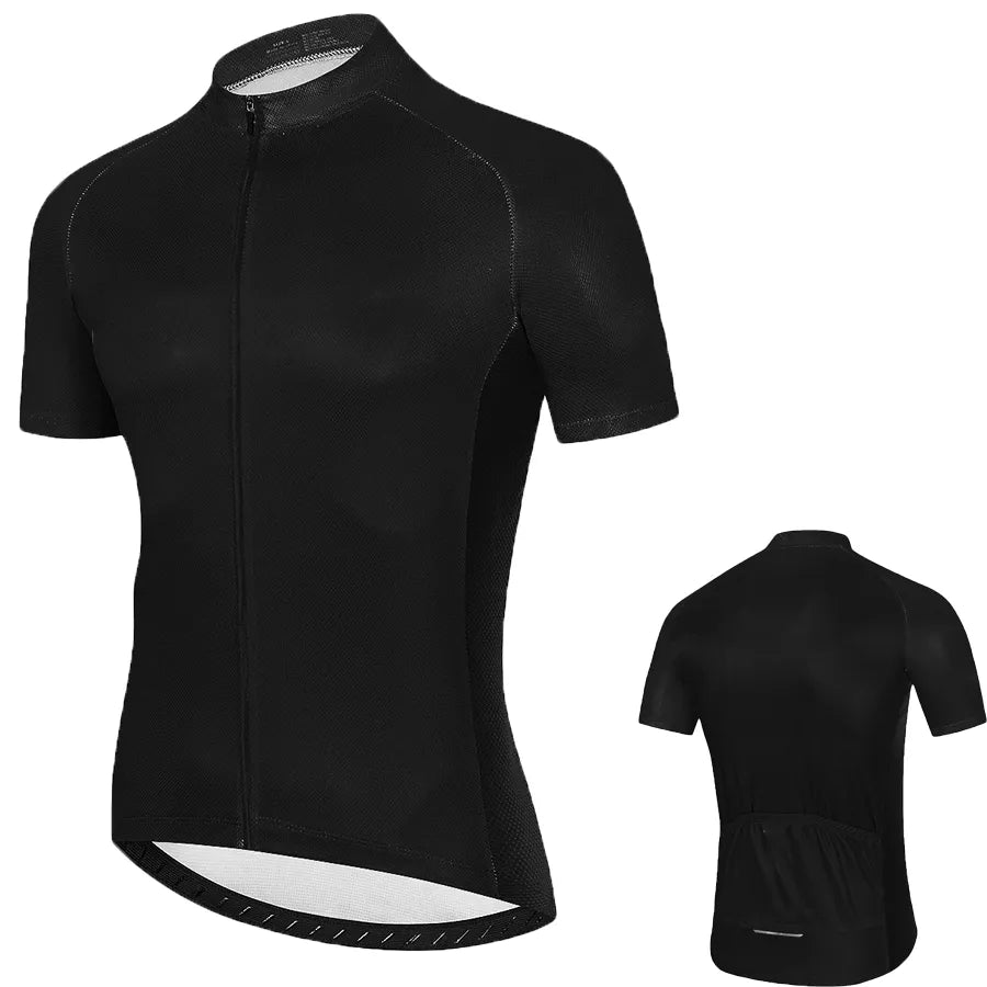 Men Cycling Jersey White Cycling Clothing Quick Dry Bicycle Short Sleeves MTB Mallot Ciclismo Enduro Shirts Bike Clothes Uniform-WAYBIKER