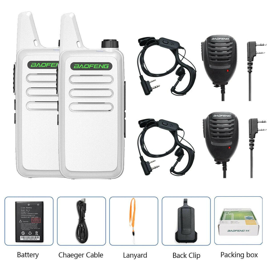 2PCS Baofeng BF-T20 5W Portable Mini Walkie Talkie VOX Charging USB For BF-C9 BF-888S KD-C1 Two Way Radio Hotel Hunting