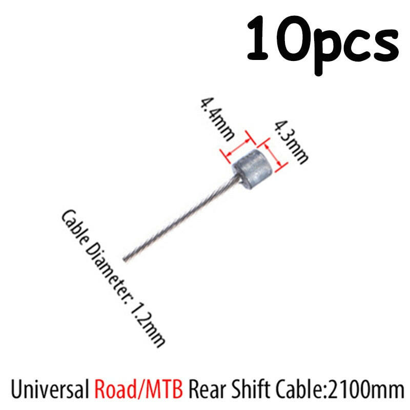 10PC Bicycle Brakes Line Road Mountain Bike Brake Cable Universal Bicycle Shift Cable Durable Road MTB Brake Shift Wire-WAYBIKER