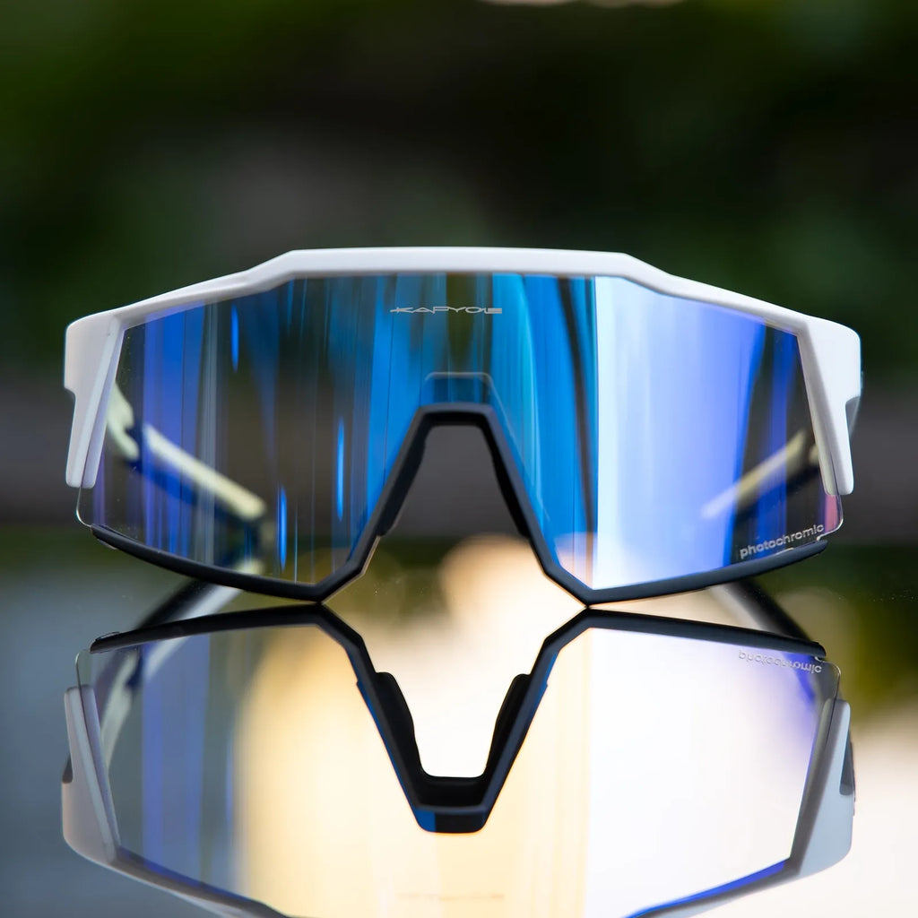 Kapvoe Red Photochromic Hiking Driving Cycling Sunglasses UV400 Outdoor Bike Eyewear TR90 Frame Sports Bicycle Camping Goggles-WAYBIKER