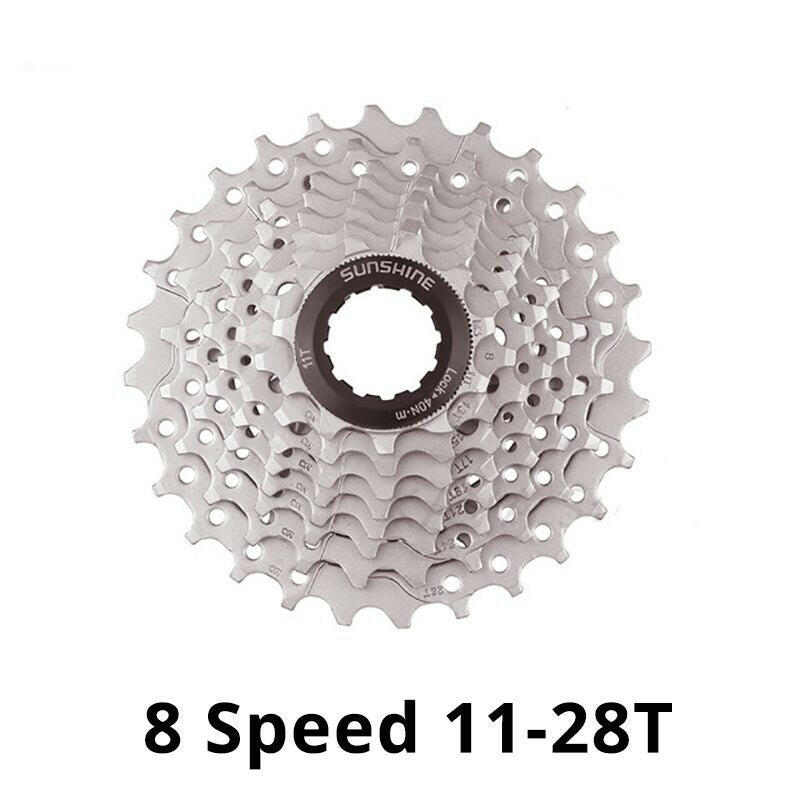 New SUNSHINE 8/9/10/11/12 Speed Road Bike Cassette Sprocket Bicycle Chainwheel Compatible with SHIMANO/SRAM Bike Parts-WAYBIKER