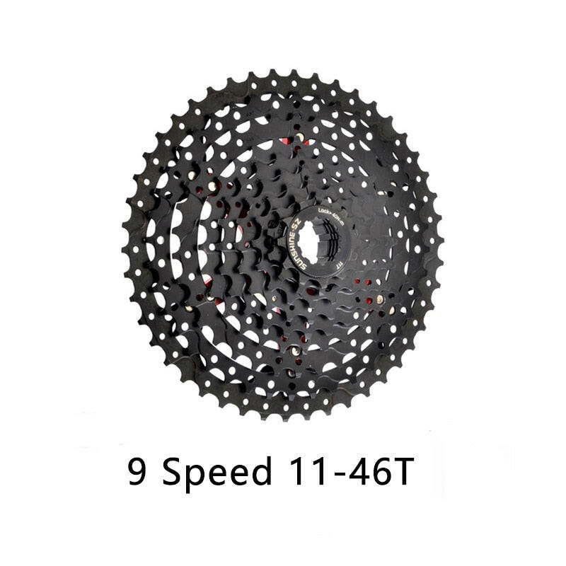 SUNSHINE 9 Speed MTB Road Bike Freewheel Cassette Flywheel 9S 25/28/32/36/40/42/46/50T for SHIMANO M370 M390 M4000 M590 Sram 9v-WAYBIKER