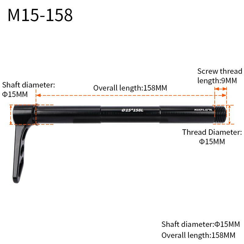 Lebycle MTB Quick release Thru Axle Road Bike Screw Shaft DT Structure Skewers 12mm Wheel Axis Hub Rear M12 M15 x 148