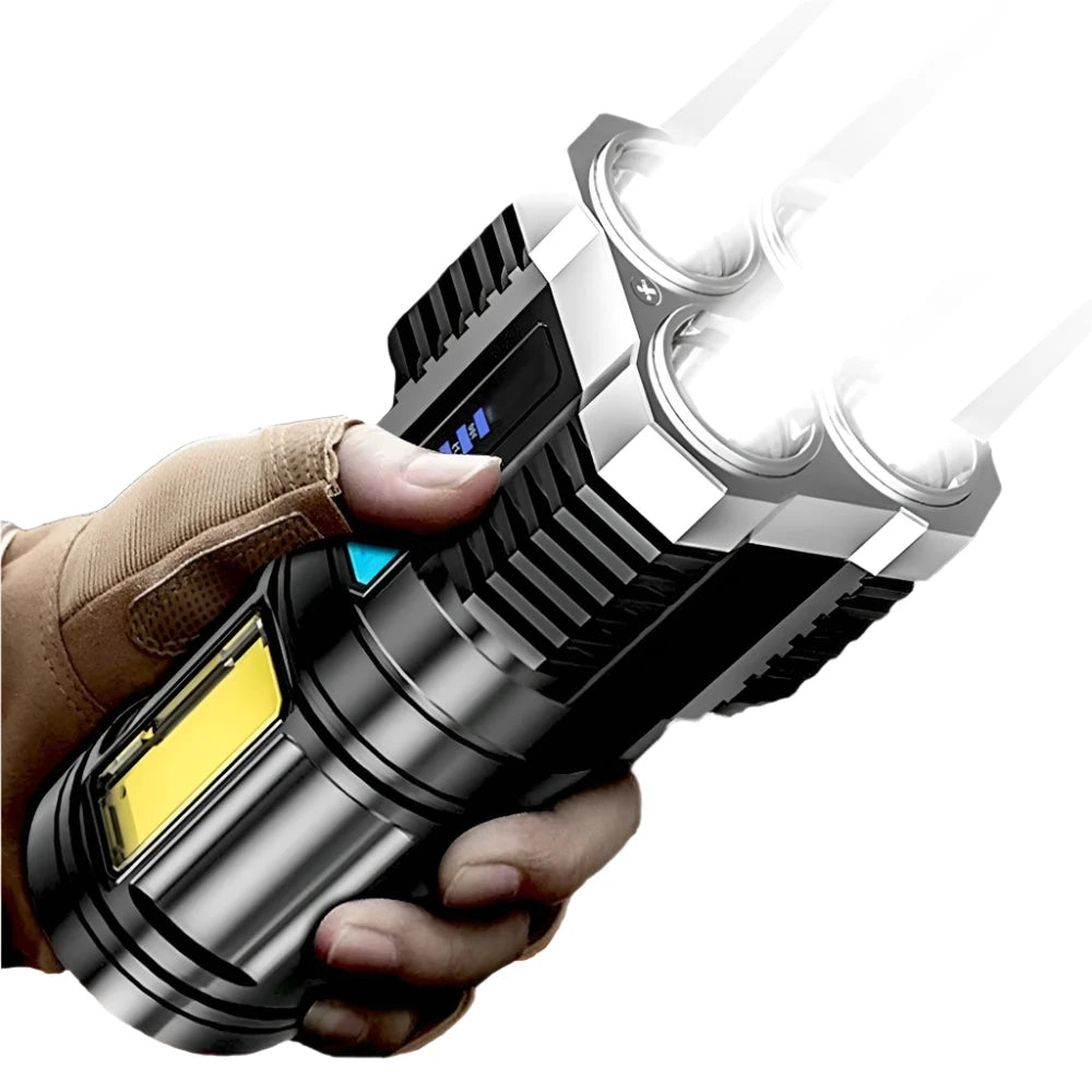 Led Mini Diving Rechargeable High Lumens Torch Long Range Powerful Camping Taschenlampe Linterna Flashlights-WAYBIKER
