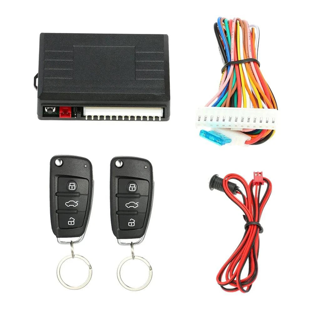 Universal Car Door Lock Trunk Release Keyless Entry System Central Locking Kit With Remote Control Car Accessories-WAYBIKER