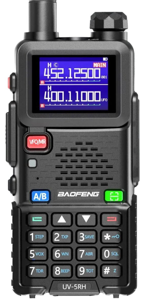 Baofeng UV 5RH 10W Wirless Copy Frequency Walkie Talkie 999CH USB Type-C Charger Upgraded UV 5R Transceiver Ham Two Way Radio-WAYBIKER