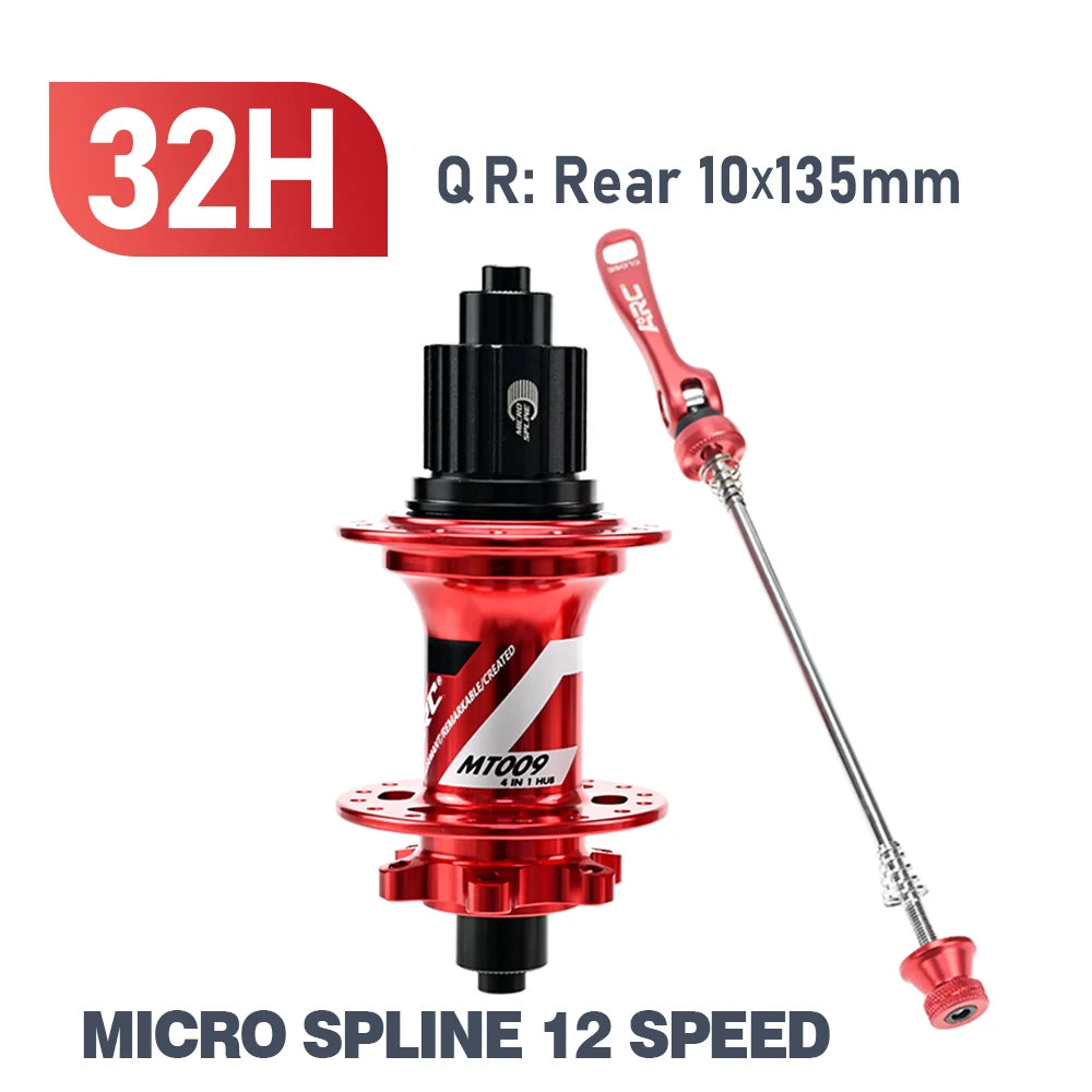 ARC 6 Pawls Hub MT009 MTB Hub Front 9x100 Rear 10x135mm 6 Bolt Disc Brake Bike Bicycle Hub HG Micro Spline Sram XD 8 9 10 11 12v