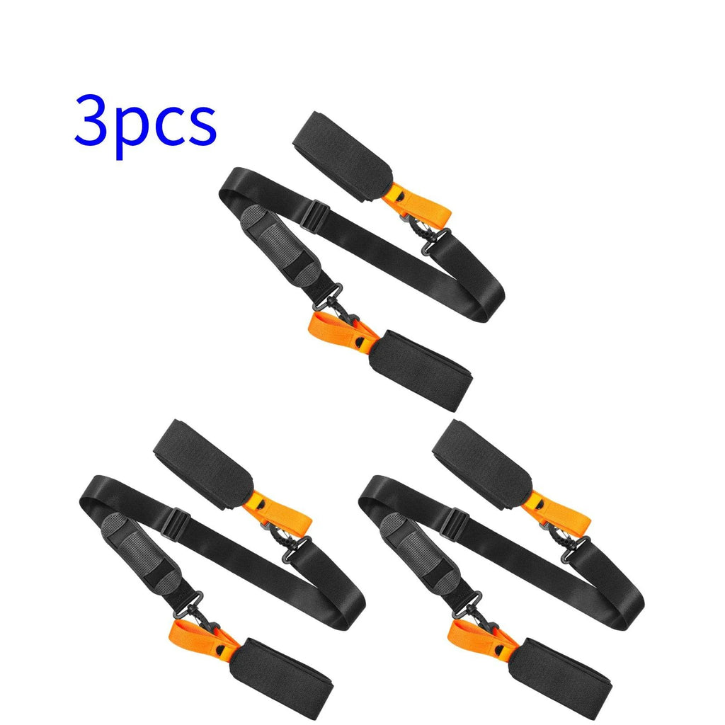 Ski Pole Carrying Strap Adjustable Ski Pole Shoulder Strap Skiboard Fixed Strap with Ant-Slip Pad-WAYBIKER