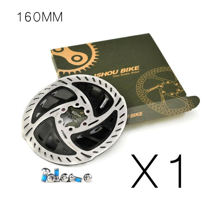 GOLDIX 6Bolt Bicycle Brake Rotor 140/160mm Disc Brake Pad for Mountain Bike Gravel and Road Bike Fast Cooling Rotor RT900-WAYBIKER