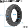 10inch Front Rear tyre Scooter Solid Tire For Segway Ninebot F20 F25 F30 F40 Electric Scooter Non-Slip Tire Shock Absorber Tyre-WAYBIKER