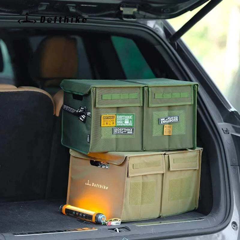 Defthike Camping Equipment Tool Bag Multifunctional Folding Car Trash Can Bag Storage Bag-WAYBIKER