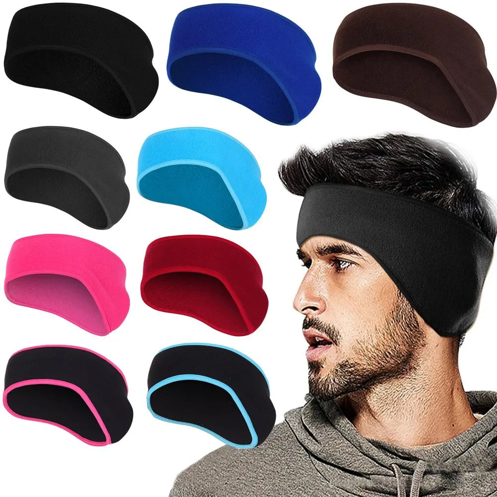 1Pcs Fleece Ear Warmer Muff Winter Headband Ear Muffs Headband for Men Women Running Skiing Outdoor Sports-WAYBIKER