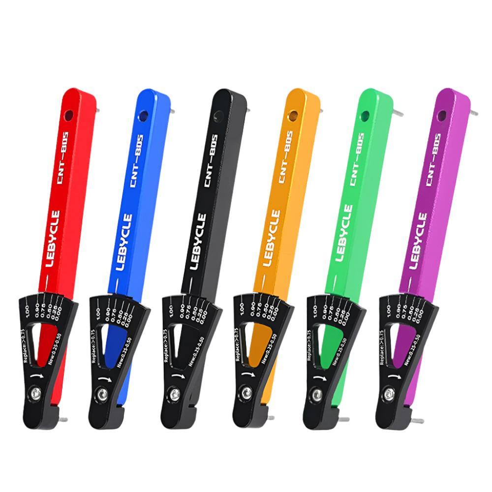 LEBYCLE 6 Colors Bicycle Chain Wear Indicator Tool Chain Links Checker MTB Road Bike Aluminum Alloy Repair Accurate Tools-WAYBIKER