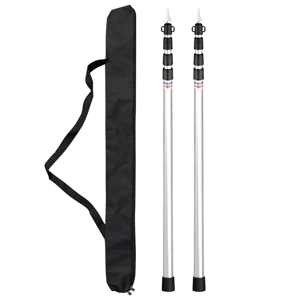 Adjustable Camping Tent Poles Telescopic Tarp Poles Portable Lightweight Aluminum Pole for Outdoor Awnings Canopy Accessories-WAYBIKER