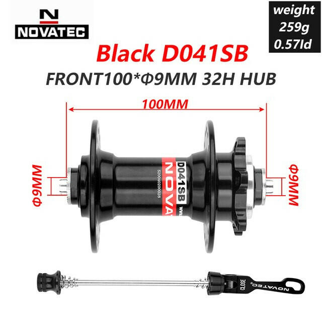 NOVATEC MTB Hub 32 Holes D041SB D042SB Front 100mm Rear 135mm Black HG Standard QR Cube Mountain Bike Hubs 8 9 10 11 12 Speed