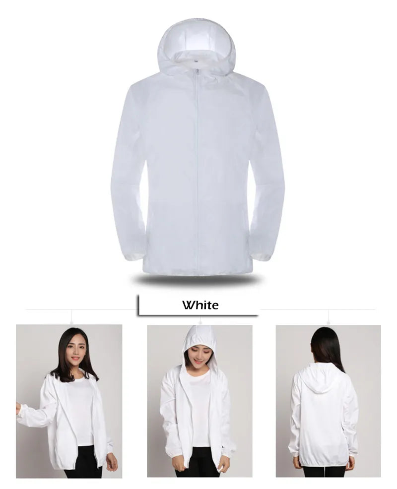 Men Women Hiking Jacket Waterproof Camping Cycling Clothes Sun-Protective Outdoor Sports Coats Unisex-WAYBIKER