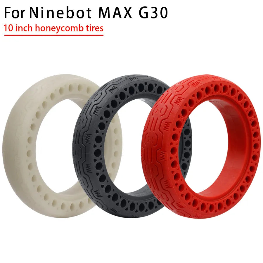 Electric Scooter 10x2.50 tyre for Ninebot Max G30 10' Fluorescent Soild Tire For Tricycle Schwinn Kids 3 Wheel Stroller-WAYBIKER