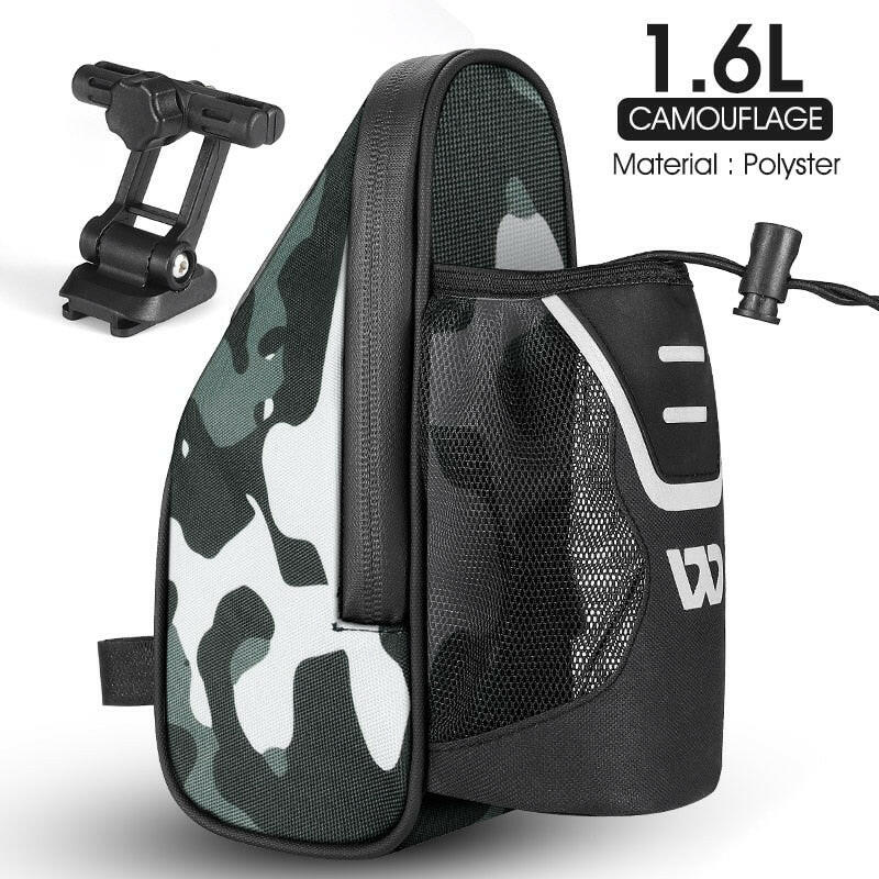 WEST BIKING Waterproof Bicycle Saddle Bag With Water Bottle Pocket MTB Road Bike Rear Seat Bags Reflective Cycling Tail Bag-WAYBIKER