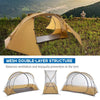 1 Person Tent Lightweight Backpacking Tent Double-layer Can Use with Elevated Sleeping Platform Camp Bed for 4 Season-WAYBIKER