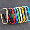 2022 New 9 Pack Aluminum Alloy D-ring Locking Carabiner Clip Hanging Buckle Keychain for Outdoor Camping Hiking-WAYBIKER
