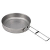 750ml/1000ml Ultralight Titanium Frypan Outdoor Camping Hiking Tableware Cookware Picnic Cooking Frying Pan-WAYBIKER