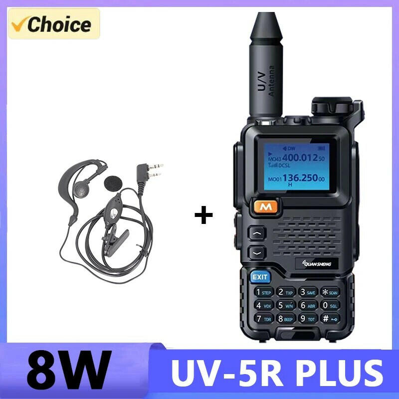Quansheng UV 5R Plus Walkie Talkie Portable Am Fm Two Way Radio Commutator VHF Station K5 Receiver Band Transceiver UV-K5 UV-K58-WAYBIKER