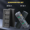 24 In 1 Screwdriver Set 31 in 1 Precision Magnetic Screw Driver Bits Mini Tool Case Dismountable For PC Phone bike Repair