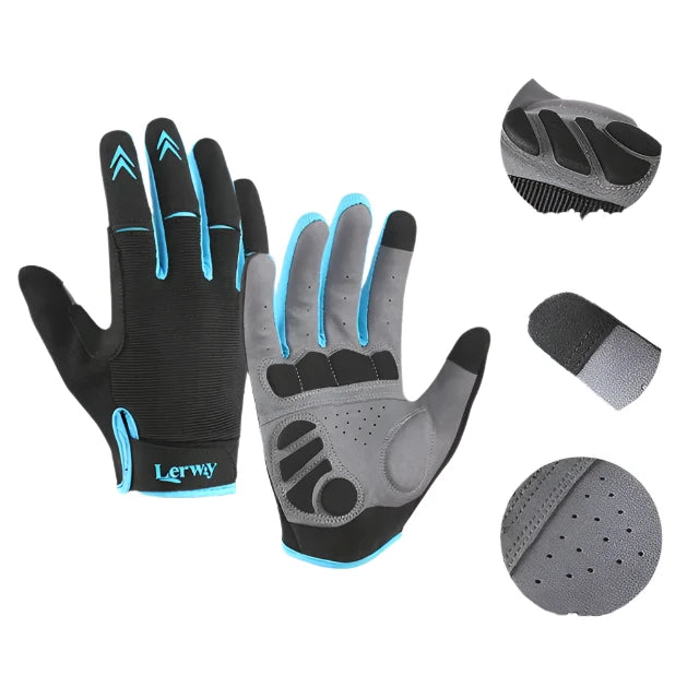 NEWBOLER Cycling Gloves Full Finger Gloves MTB Bicycle Sports Gloves Men Women Spring Autumn Gym Motorcycle Gloves-WAYBIKER