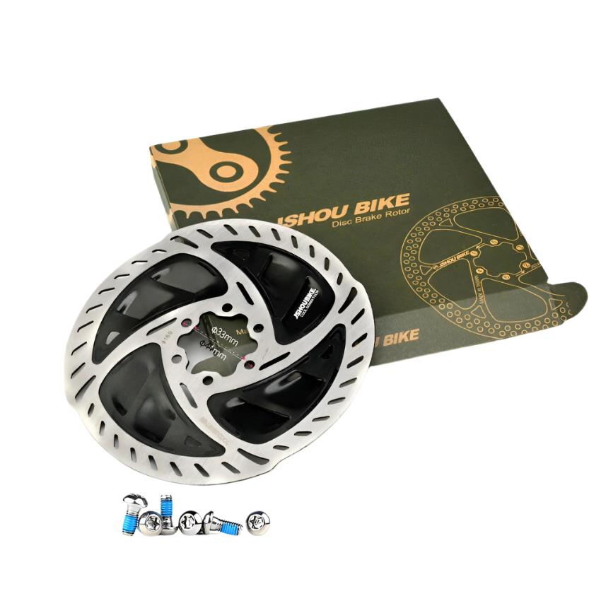 GOLDIX 6Bolt Bicycle Brake Rotor 140/160mm Disc Brake Pad for Mountain Bike Gravel and Road Bike Fast Cooling Rotor RT900-WAYBIKER