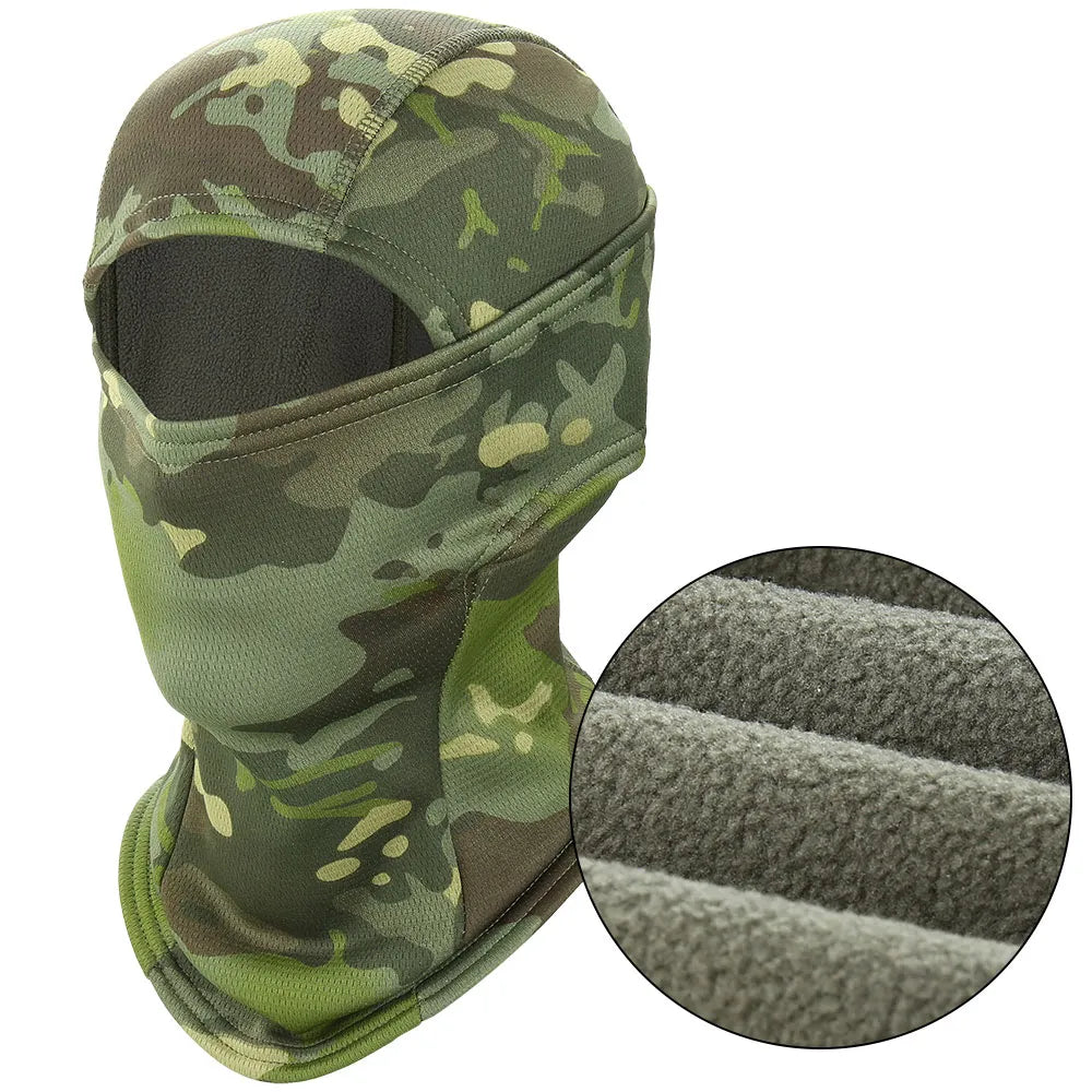 Winter Full Face Mask Tactical Balaclava Camouflage Cycling Running Bicycle Scarf Ski Climbing Bike Hunting Snowboard Men Women-WAYBIKER
