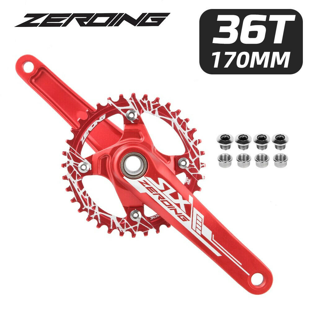 SLX Bicycle Crankset 104BCD MTB Bike Crank Chainring 170mm Aluminum Alloy with Bottom Bracket 32T 34T 36T 38T Plate for SHIMANO-WAYBIKER