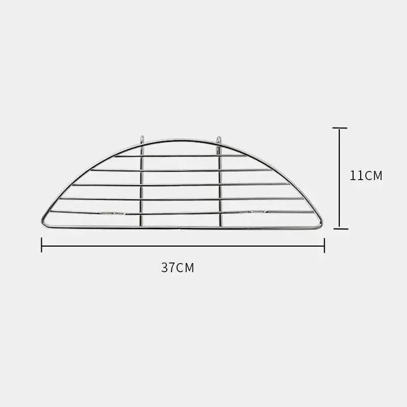 Outdoor Barbecue Net Steam Rack Stainless Steel Camping Barbecue Frying Pan Barbecue Meat Drain Anti Scorching Grill-WAYBIKER