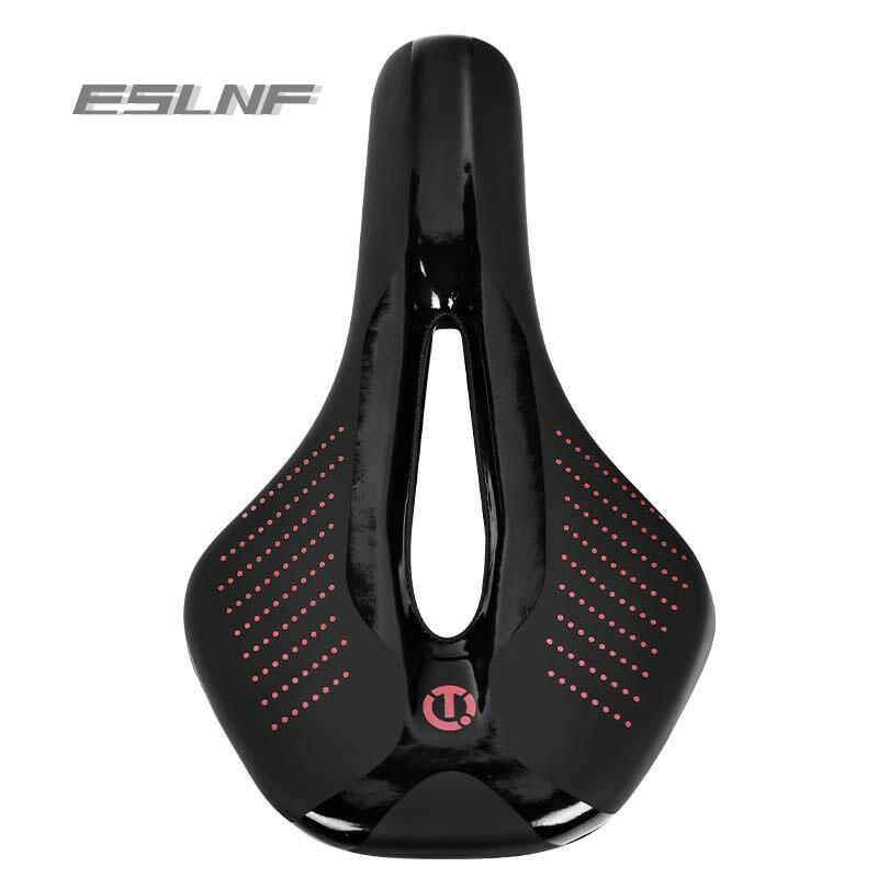 ESLNF bicycle seat MTB Road Bike Saddles PU Ultralight Breathable Comfortable Seat Cushion Soft Comfortable Sports Racing Access-WAYBIKER