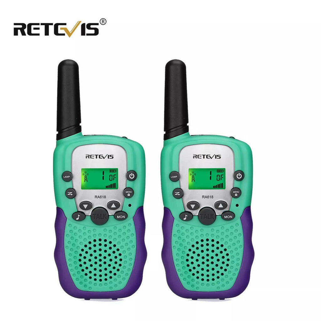 Retevis RA618 Walkie Talkie Children 2pcs Toy Walkie-Talkie Kids PMR446 Child Birthday Gift for Boys Girl Two Way Rdaio Age 5-13-WAYBIKER