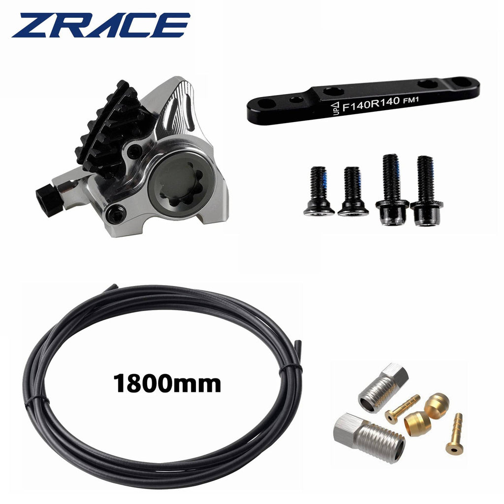 ZRACE XG Flat Mount Caliper, Road Hydraulic Brake, ICE-TECH Pads, BMX Raceing, Full CNC Lightweight-WAYBIKER