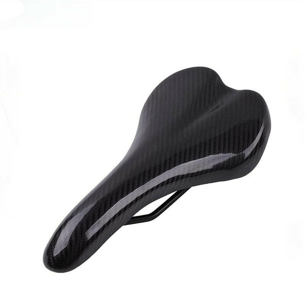 ZHIQIU Imitation Carbon Fiber Leather Bicycle Saddles Cycling Bike Seat Cushion Suitable for MTB,Road, Fixed Gear Bike-WAYBIKER