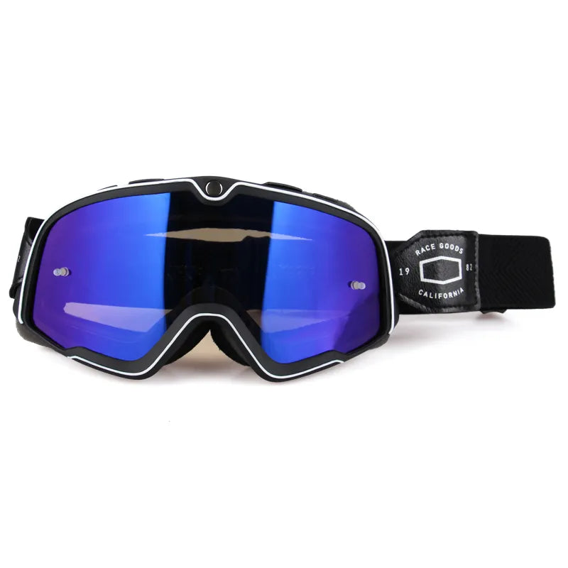 Retro Bicycles Goggles Ski Glasses Sunglasses ATV Goggles Non-slip Belt AntiUV Cafe Racer Chopper Cycling Racing Free shipping-WAYBIKER