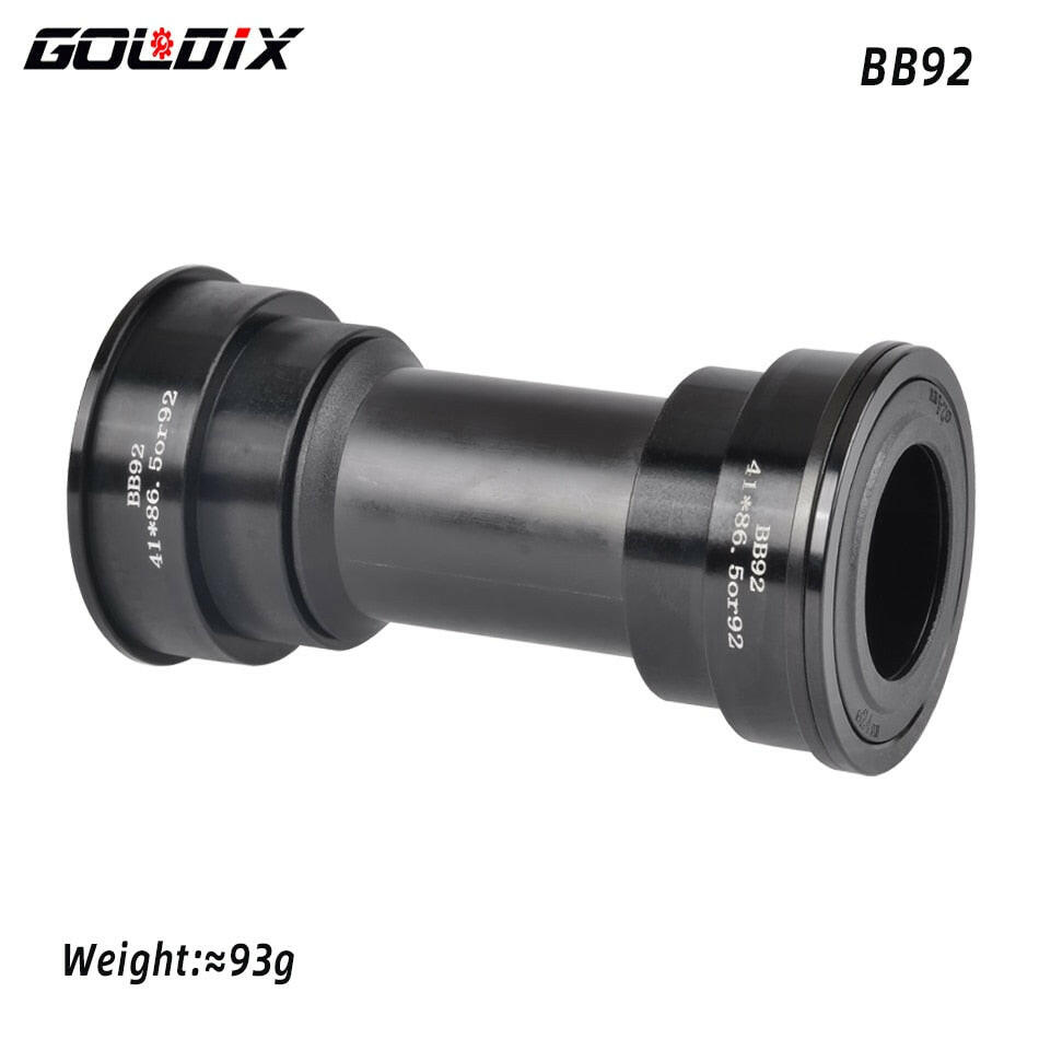 GOLDIX BB68 BB92 Bicycle Bottom Brackets Adapter 1.37/24mm Bicycle Crank MTB/Road Bike Push Bottom Brackets