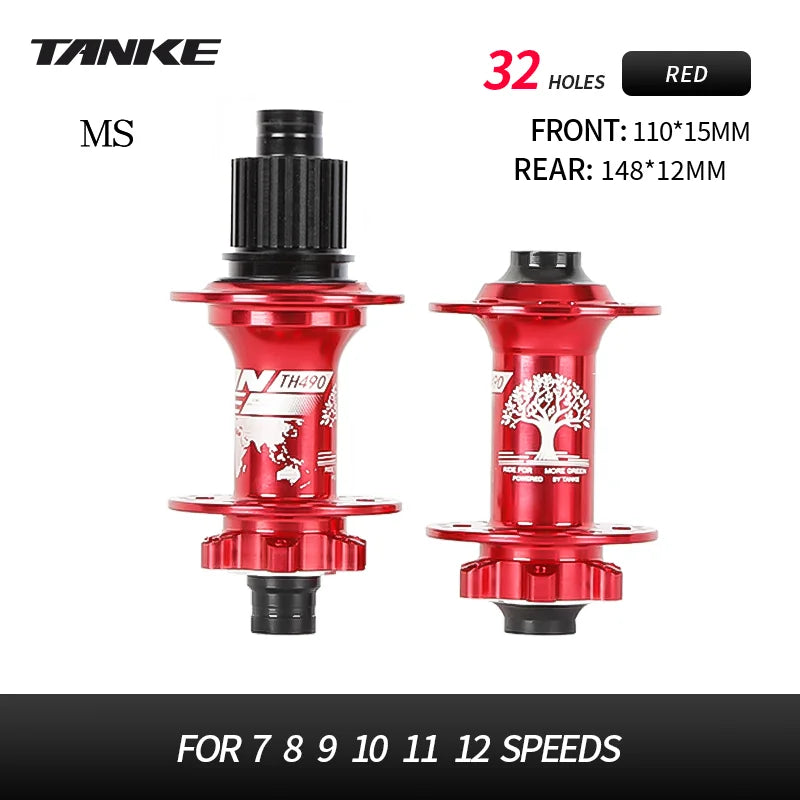 TANKE-Boost 12x148,15x110,Aluminum Bicycle Hub,32 Holes 120 Clicks 4Bearing MTB Mountain Bike Disc Brake Hub HG MS XD 8-12 Speed
