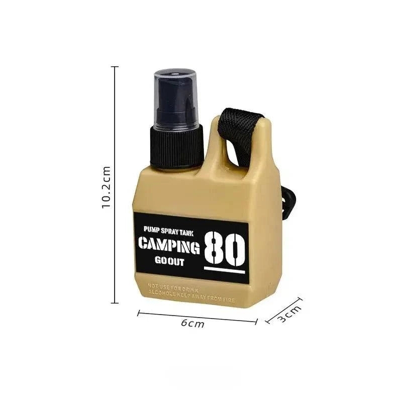 80ml Pump Spray Bottle Portable Empty Cosmetic Containers with Buckle Alcohol Perfume Refillable for Outdoor Camping Hiking-WAYBIKER